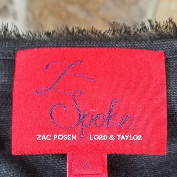 ZAC Posen 6 Z Spoke Lord & Taylor Fringe Dress - Picture 7 of 8